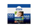 EPSON（エプソン） 写真用紙＜光沢＞ KL200PSKR L判サイズ（89×127mm）/ 200枚入