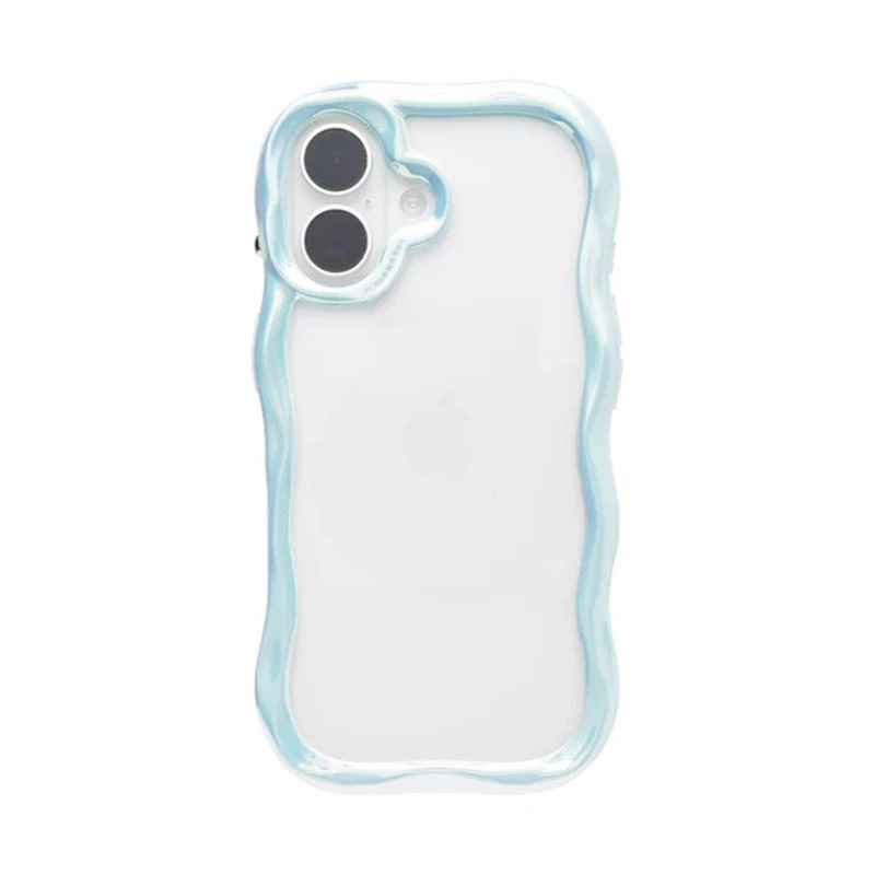 樂天商城 - Hamee iPhone 17用 iFace BeBling Waveクリアケース 41-190153 ホワイトオーロラ