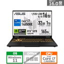ASUS(エイスース) 16型ゲーミングノートパソコン ASUS TUF Gaming F16 FX608JPR FX608JPR-I7R5070 イェーガーグレー