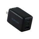 エレコム USB Power Delivery 67W AC充電器(C×2+A×1) MPA-AC10367BK ブラック