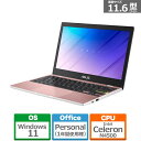 ASUS（エイスース） E210KA　11.6型モバイルパソコン E210KA-GJ03PWS ローズピンク