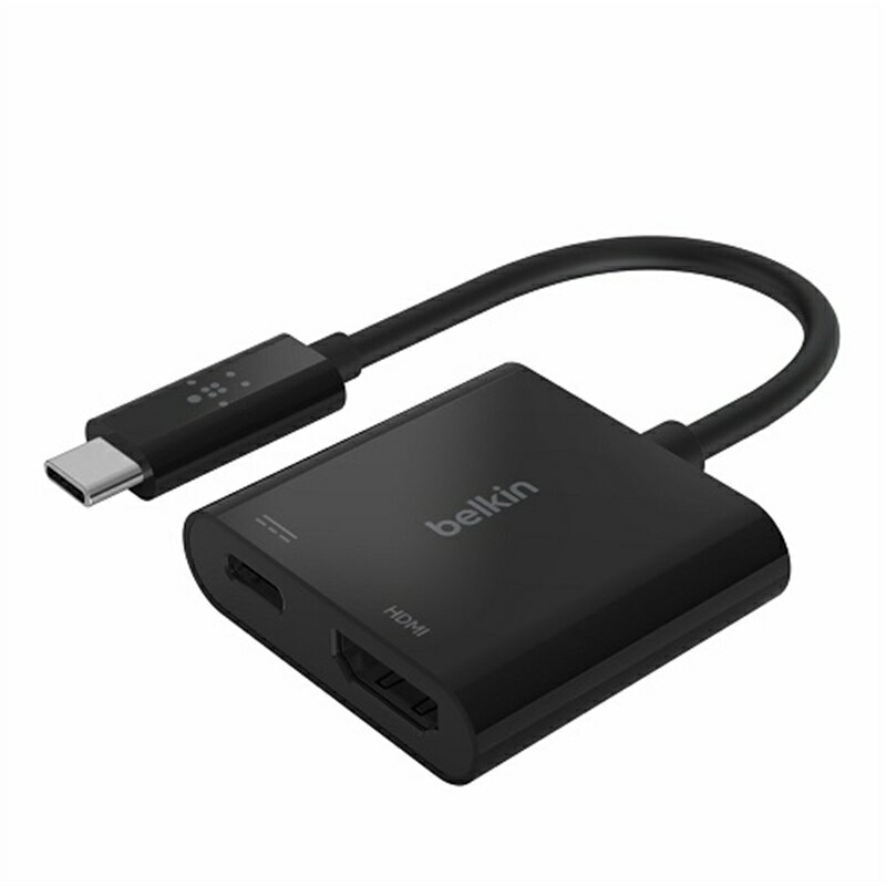Belkin（ベルキン） USB-C to HDMI + USB-C 60W PD 変換アダプタ AVC002btBK ブラック