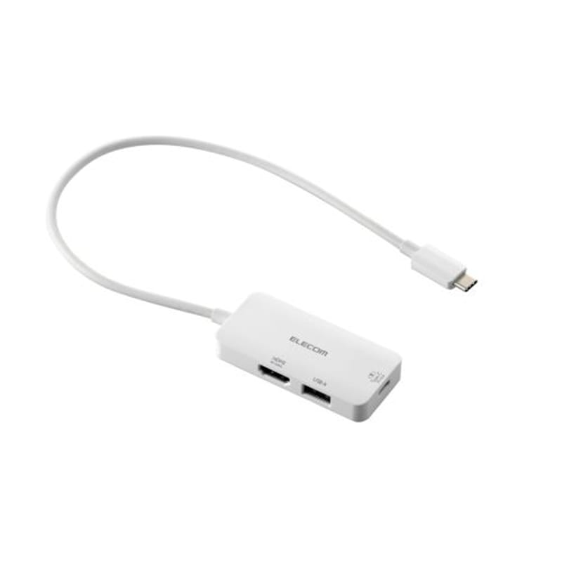 エレコム ドッキングステーション3in1充電+映像出力 DST-C31WH ホワイト