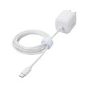 エレコム USB Power Delivery 30W AC充電器(Cケーブル一体型/1.5m) MPA-ACCP7930WH ホワイト