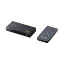 エレコム HDMI切替器(2ポート) DH-SW8KP21BK ブラック