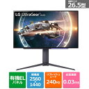 エレクトロニクス 27GR95QE-B UltraGear OLED 26.5型 WQHD有機ELゲーミングディスプレイ 240Hz 27GR95QEB LGエレクトロニクス