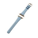 エレコム Apple Watch用 &me ソフトレザーバンド AW-41BDLJBU ダスティブルー