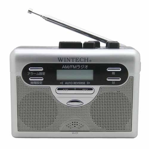 WINTECH AM／FMラジオ付テープレコーダー PCT-11R