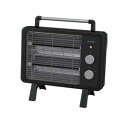 アイリスオーヤマ 遠赤外線電気ストーブ KES-B801-B ブラック