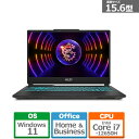 ゲーミングノートパソコン［15.6型 /Win11 Home /Core i7 /メモリ16GB /SSD512GB ］ブラック＆スケルトン Cyborg-15-A12VE-3019JP