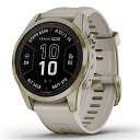 GARMIN（ガーミン） fenix 7S Pro Sapphire Dual 010-02776-62 42mm Soft Gold シリコンバンド