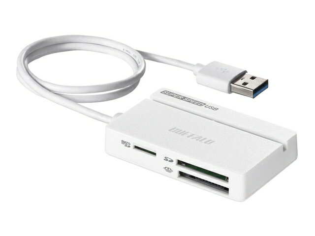 バッファロー（Buffalo） USB3．0 マルチカードリーダー BSCR100U3WH ホワイト