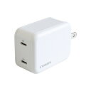 京ハヤ 45W USB-C 急速AC充電器 JKPD45M2WH ホワイト