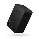 CIO 拡張電源タップ Polaris CUBE WALL CIO-PC67W2C1A-AC3-BK ブラック