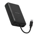 エレコム USB Type-C(TM)ケーブル一体モバイルバッテリー(10000mAh/20W) DE-C63-10000BK ブラック 容量:10,000mAh