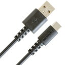 京ハヤ USB Type－AtoCケーブル 2m JKNMCAC200BK ブラック