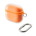 エレコム AirPods (第4世代)用 MUBRAIN ソフトケース エアバッグ AVA-AP06AIR2DR オレンジ