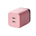 エレコム ILMF USB Power Delivery 65W キューブAC充電器 MPA-ACCP43PN-IL ピンク