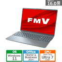 富士通 16型ノートパソコン FMV PHシリーズ FMVP77J3H ストームグレー