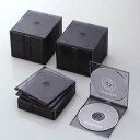 エレコム CD/DVDプラケース CCD-JSCSW50CBK クリアブラック