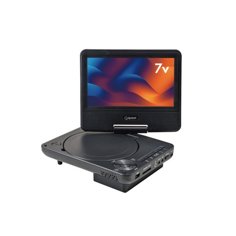 Qriom ポータブルDVDプレーヤー(7インチ) KPD-NC70(B) 画面サイズ:7v型
