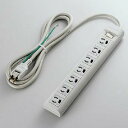 エレコム OAタップ/3P/7口/マグネット/抜止/2m T-Y3A-3720WH ホワイト