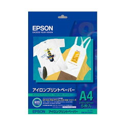 EPSON（エプソン） アイロンプリントペーパー MJTRSP1R A4サイズ（210mm×297mm）　5枚