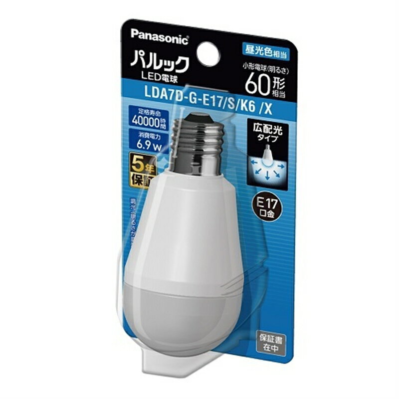 Panasonicʥѥʥ˥å ѥå LEDŵ 6.9W ֥ꥹ LDA7DGE17SK6X 60/E17