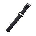 エレコム Apple Watch用 ソフトレザーバンド AW-45BDLBK ブラック