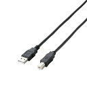 エレコム エコUSB2.0ケーブル/A-Bタイプ/エコ/5m U2C-JB50BK ブラック
