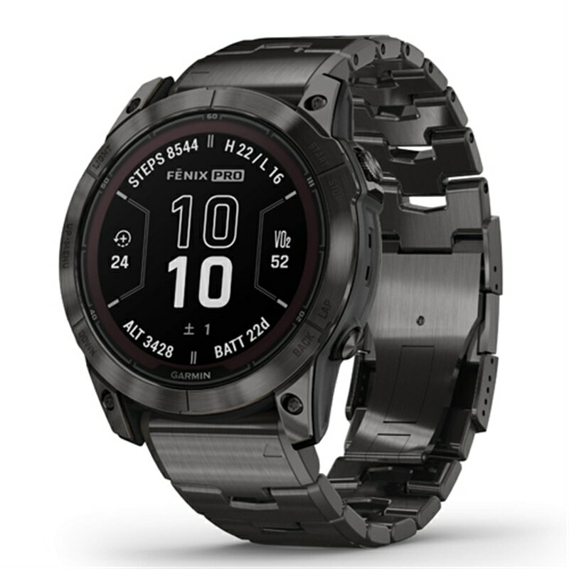 GARMIN（ガーミン） fenix 7X Pro Sapphire Dual 010-02778-92 51mm Carbon Gray メタルバンド