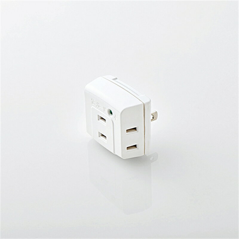 エレコム トリプルタップ雷ガード／3個口 T-KTR01WH ホワイト