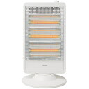 山善 遠赤外線 縦型電気ストーブ KSE-M097(W) ホワイト