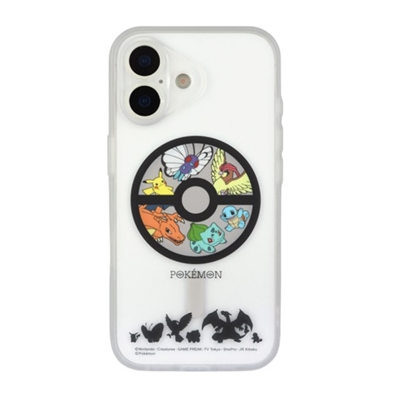 グルマンディーズ ポケットモンスター IIIIfit プランプフレーム iPhone17 MagSafe 対応 ケース PKE-28CL クリア