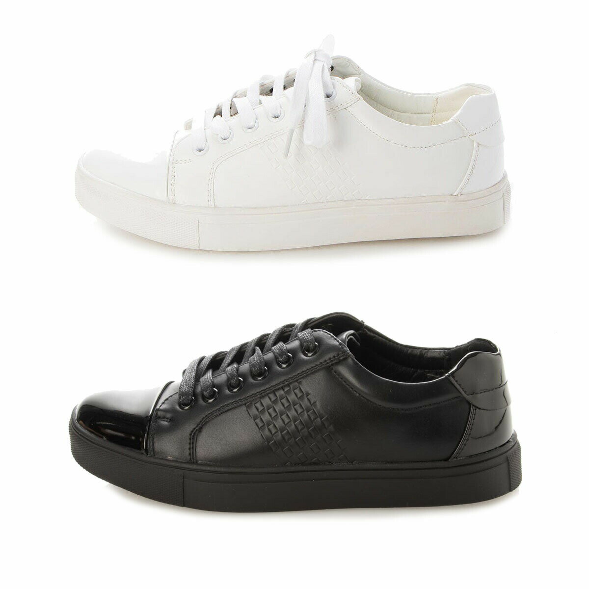 【特価 売り切り 残し少】 レースアップ デッキシューズ ホワイト メンズ レディース ユニセックス 男女兼用 22.5cm - 28.0cm aw_21108