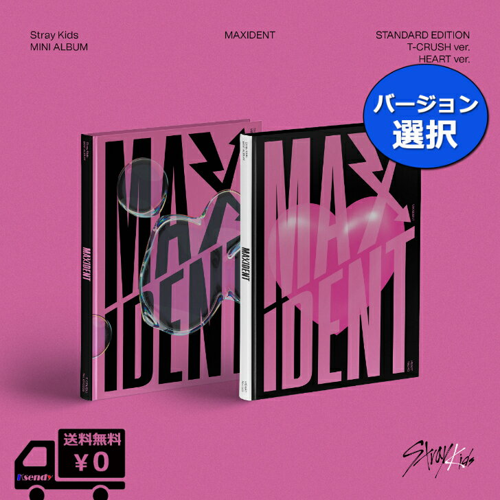 Stray Kids MINI ALBUM MAXIDENT　一般盤　(T-CRUSH ver.　, HEART ver. ver.)　スキズ ストレイキッズ 送料無料 アルバム