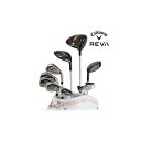 ［CALLAWAY REVA PACKAGE SET］ キャロウェイ　レバ　パッケージ　セット しっかり飛んで、しっかりやさしい。上手くなりたい人の、パッケージセット。 性能面でもセッティング面でも充実したスターターセットが誕生しました。 ウッド類はドライバー、フェアウェイウッド、ユーティリティの3本、アイアンは7〜9番の3本、そしてウェッジが2本にパターという構成で、ロフトの階段がきちんとつくられている、充実のクラブ構成となっています。 ドライバーは飛距離とやさしさを実現するフェースを採用し、フェアウェイウッド、ユーティリティも、ボールが上がりやすく、飛距離を得やすいクラブに仕上げられています。 アイアンは、ボールの上がりやすさとミスヒットへの寛容性を重視し、やさしさ一辺倒でなく、求められる性能を持ったセットとなっています。 また、パターにはSTROKE LAB ウィメンズ SEVENパターを採用し、本格的なパターでさらなるスコアアップに大きく貢献してくれます。 一段上の雰囲気を見せるREVAパッケージセットです。 新品です。正規代理店経由の商品ですので初期不良に対する保証も付いています。他にも多数激安出品しています。ご不明な点がございましたら、お気軽にお電話ください。KSゴルフ　TEL090-9623-0760　営業時間10:00〜20:00■ご購入の皆様へお願い■ご面倒ですが、ご購入いただく前に　注意事項、発送詳細、ストアインフォメーション　ストア新着情報　を必ずお読みください。ご購入頂きましたらご同意していただけたとものとします。他にも多数激安出品しています。ご不明な点がございましたら、お気軽にお電話ください。KSゴルフ　TEL090-9623-0760　営業時間10:00〜20:00■注意事項■ご登録されているメールでのお取引のご連絡になります。こちらのからのご案内のメールが不着の場合はアドレス、迷惑メールフォルダ等の確認をお願い致します。ご購入後はNC,NRでお願い致します。商品説明の至らないところがありましたらご購入前にご質問ください。ご購入後1週間以内にお取り引きが完了できる方のみでお願いします。■発送詳細■こちらの商品は在庫管理、発送業務を代行業者さまに委託しております。土曜.日曜.祝日.月曜.年末年始.お盆期間の配送はありません。お客様宛に配送までお時間がかかる場合がございます。お急ぎの際はご注意願います。当社取り扱いの中古商品との同梱発送は出来ません。キャディーバッグは同梱出来ません。■2200円の地域■　北海道、沖縄■1100円の地域■　北海道、沖縄以外の地域