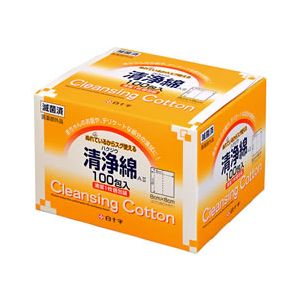 樂天商城 - 【納期約2週間】ハクジウ 清浄綿A 100包入