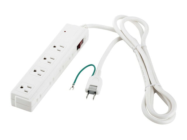 【納期約2週間】BSTAPSDC820WH [BUFFALO バッファロー] 2/3ピン式電源タップ 4+4個口タイプ 雷サージ防止/集中スイッチ付 2m ホワイト ホワイト