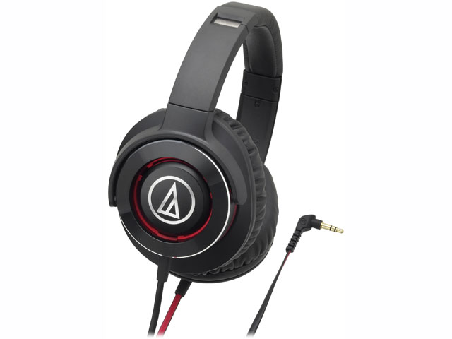 ATH-WS770 BRD ブラックレッド audio-technica オーディオテクニカ ポータブルヘッドホン SOLID BASS ATHWS770BRD