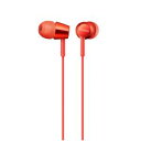 【納期約2週間】SONY ソニー MDR-EX155-R ダイナミック密閉型カナルイヤホン レッド