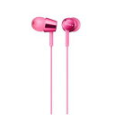 【納期約2週間】SONY ソニー MDR-EX155-PI ダイナミック密閉型カナルイヤホン ピンク