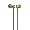 【納期約2週間】SONY ソニー MDR-EX155-G ダイナミック密閉型カナルイヤホン グリーン