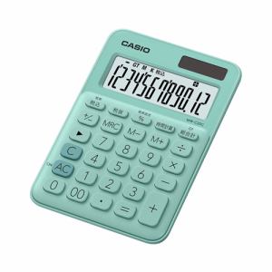 【納期約2週間】CASIO カシオ MW-C20C-GN-N カラフル電卓(12桁) ミントグリーン MWC20CGNN
