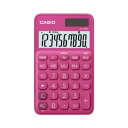 【納期約2週間】CASIO カシオ SL-300C-RD-N カラフル電卓(10桁) ビビッドピンク SL300CRDN
