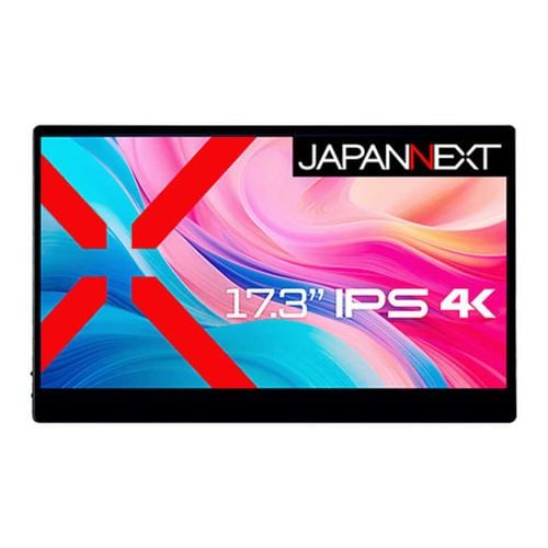 【納期約4週間】JAPANNEXT JN-MD-IPS173UHDR-T 17.3型4Kモバイルモニター HDR対応 スマートケース付き 10点マルチタッチ対応 JNMDIPS173UHDRT