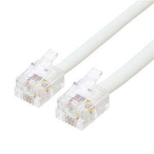 【納期約3週間】ミヨシ DC-401/WH 6極4芯 電話機コード 1m ホワイト DC401WH 【納期約3週間】ミヨシ DC-401/WH 6極4芯 電話機コード 1m ホワイト DC401WH