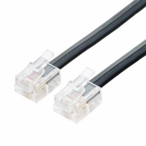 【納期約3週間】ミヨシ DC-403/BK 6極4芯 電話機コード 3m ブラック DC403BK 【納期約3週間】ミヨシ DC-403/BK 6極4芯 電話機コード 3m ブラック DC403BK