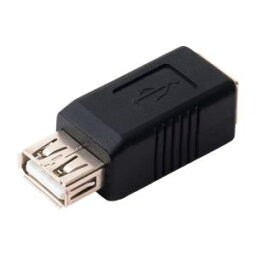 【納期約7〜10日】ミヨシ USA-BA USB2.0 USB B、USB A変換アダプタ ブラック USABA