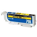 【納期約7~10日】【お一人様1点まで】ELECOM エレコムカラークリエイション CIE-ICY70L エプソン用互換インクカートリッジ イエロー CIEICY70L